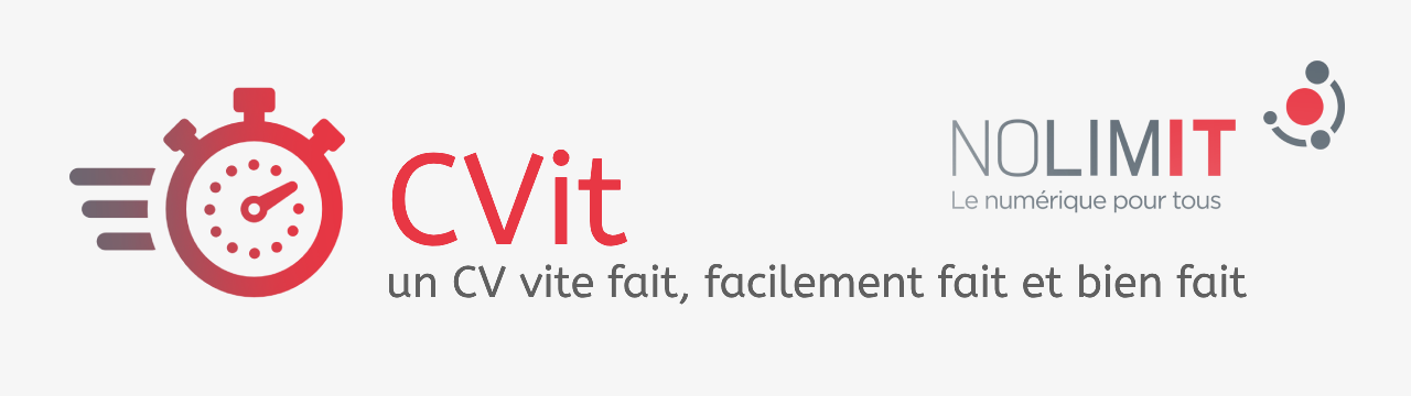 CVit : un CV vite fait, facilement fait et bien fait